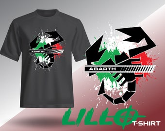 T-SHIRT VÊTEMENTS UNISEXE avec design ABARTH Italie