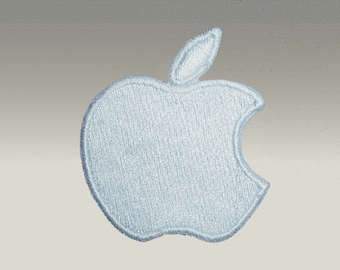 3 Patch Toppa Apple ricamata termoadesiva , patch ferro