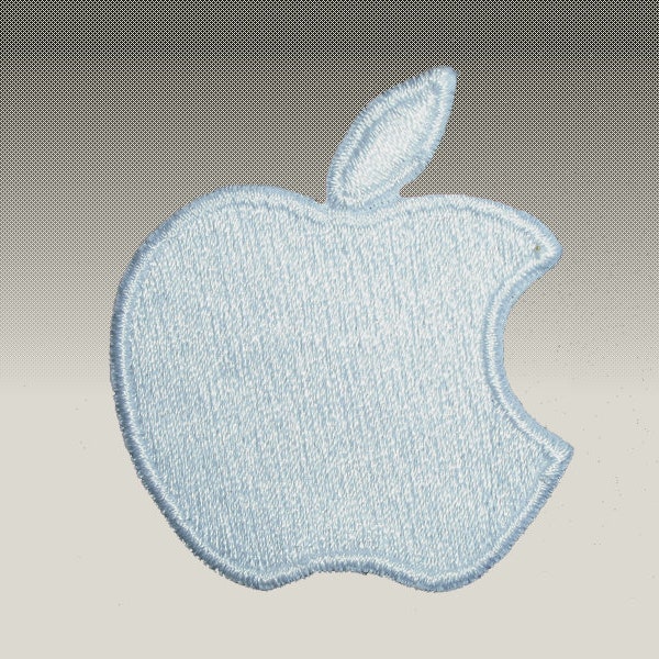 3 Patch Toppa Apple ricamata termoadesiva , patch ferro