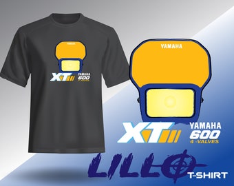 T-SHIRT UNISEXE avec design pour motos Yamaha Xt 600 anciennes