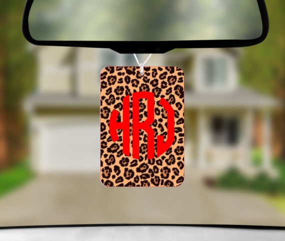 Download Car Air Freshener Leopard Print Rectangle Sublimation Design Etsy