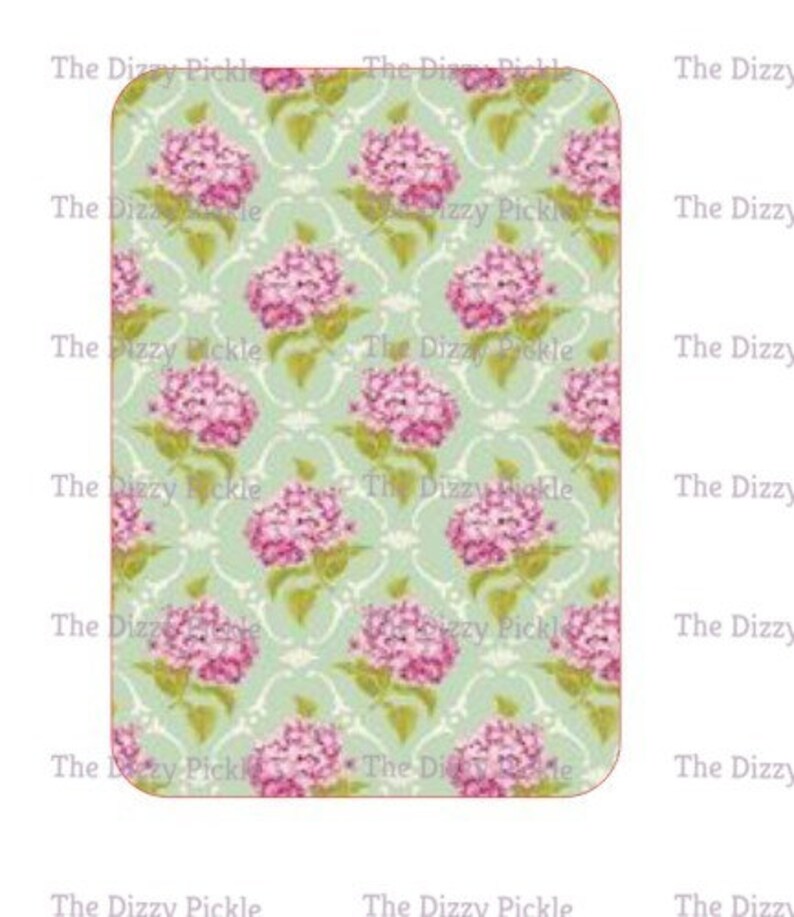 Download Car Air Freshener Hydrangea Floral Rectangle Sublimation ...