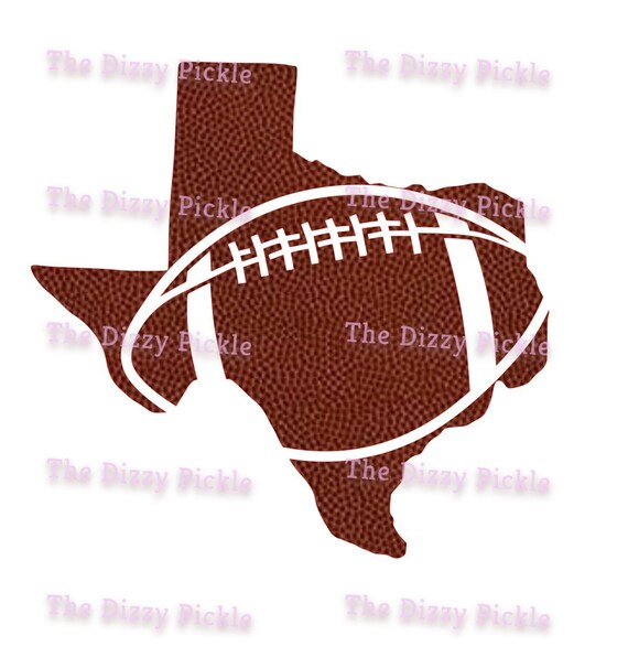 Sublimation Texas State With Football Laces Design PNG - Etsy