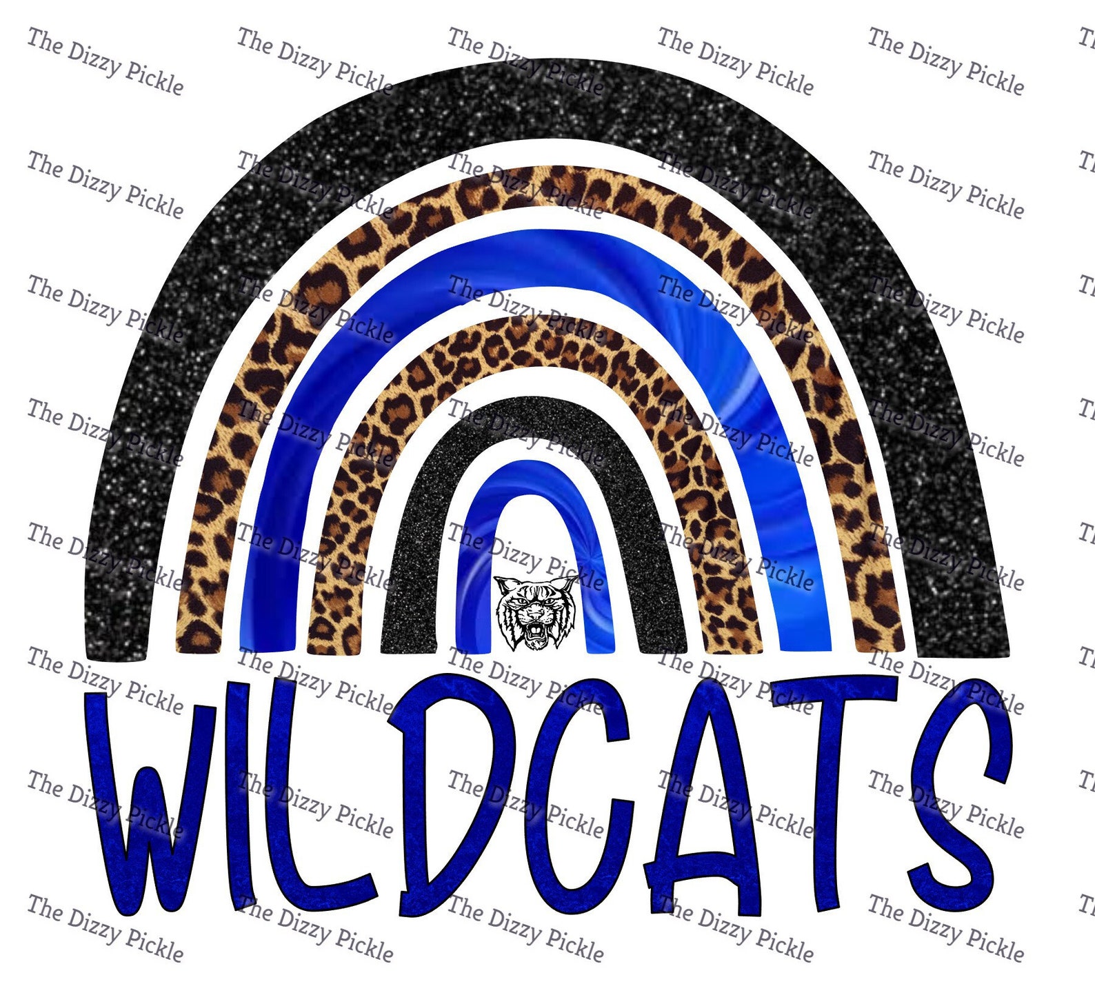 Wildcats Rainbow Sublimation Design Leopard Design PNG - Etsy