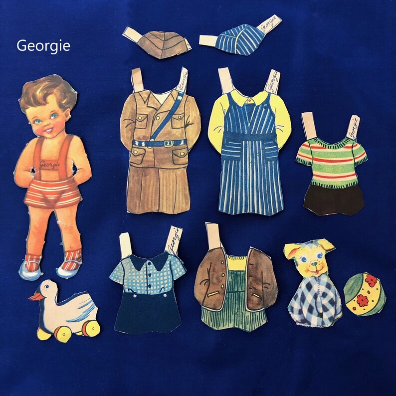 Vintage Paper Dolls Assorted image 1