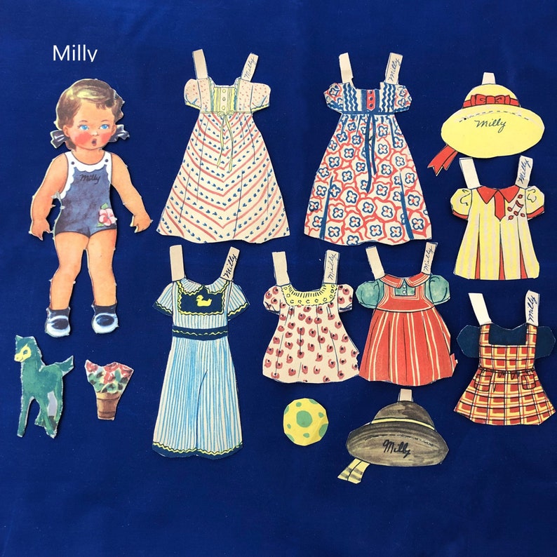 Vintage Paper Dolls Assorted image 4