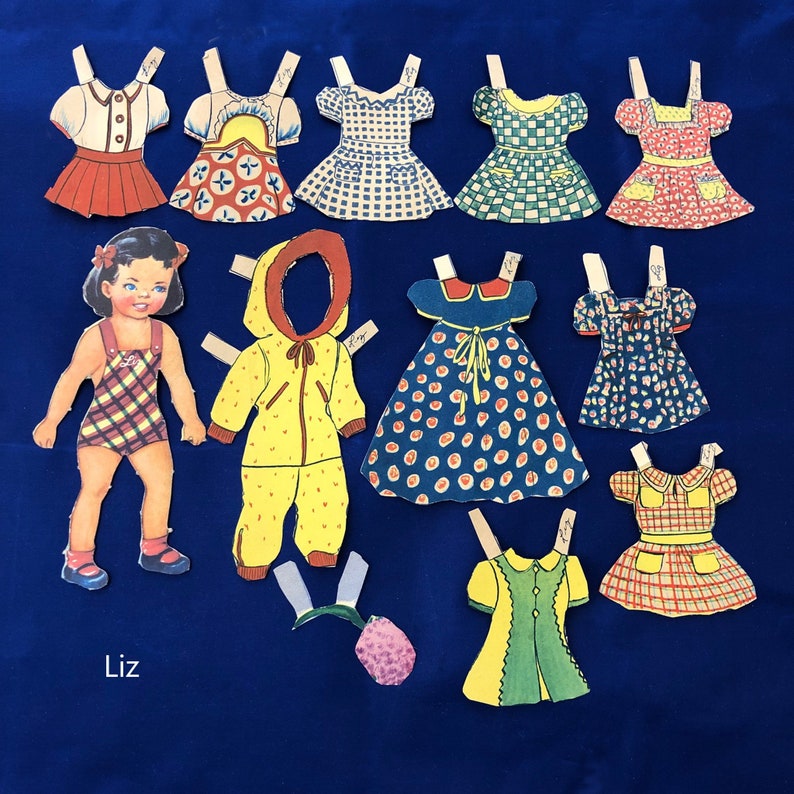 Vintage Paper Dolls Assorted image 6