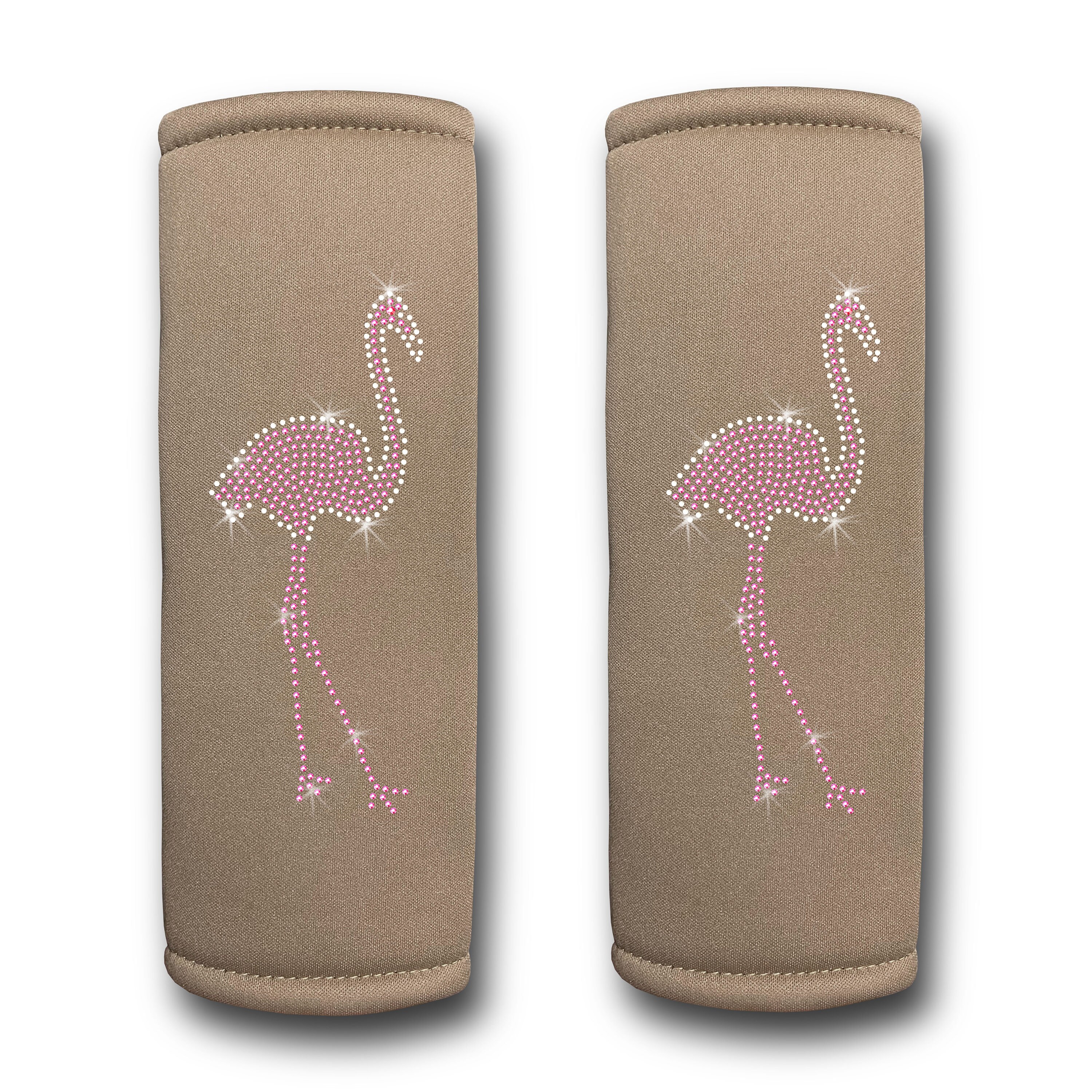 Flamingo Crystal Swarovski Bling Rhinestone Seat Belt Cover  display picture 3