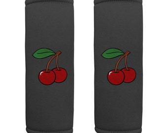 Cherry Fruit Berry Cute Seat Belt Cover Strap Wrap Comfortable Unisex  Neosupreme Anti Slip Embroidered Design Art for Women 