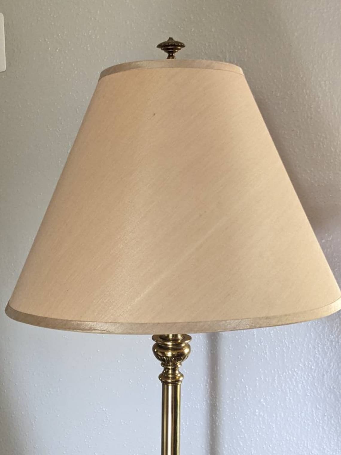 Stiffel Floor Lamp with Burl Wood Table 59 Tall Etsy