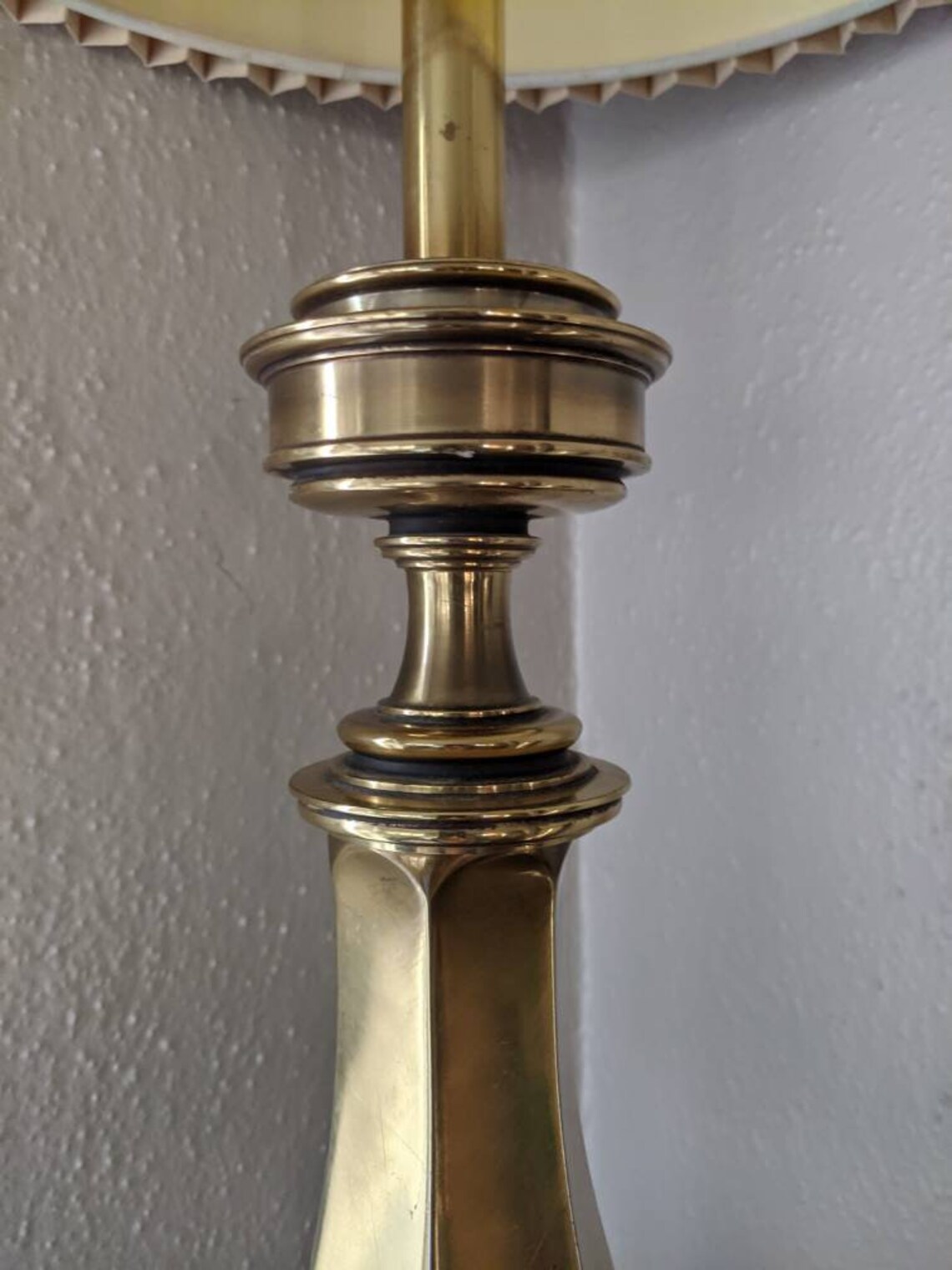 Stiffel Brass Table Lamp Top Switch 36 Tall Etsy