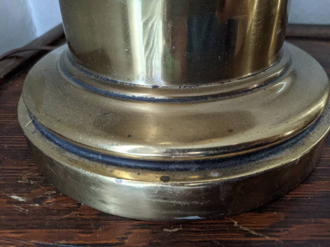 Stiffel Brass Table Lamp Top Switch 36 Tall Etsy