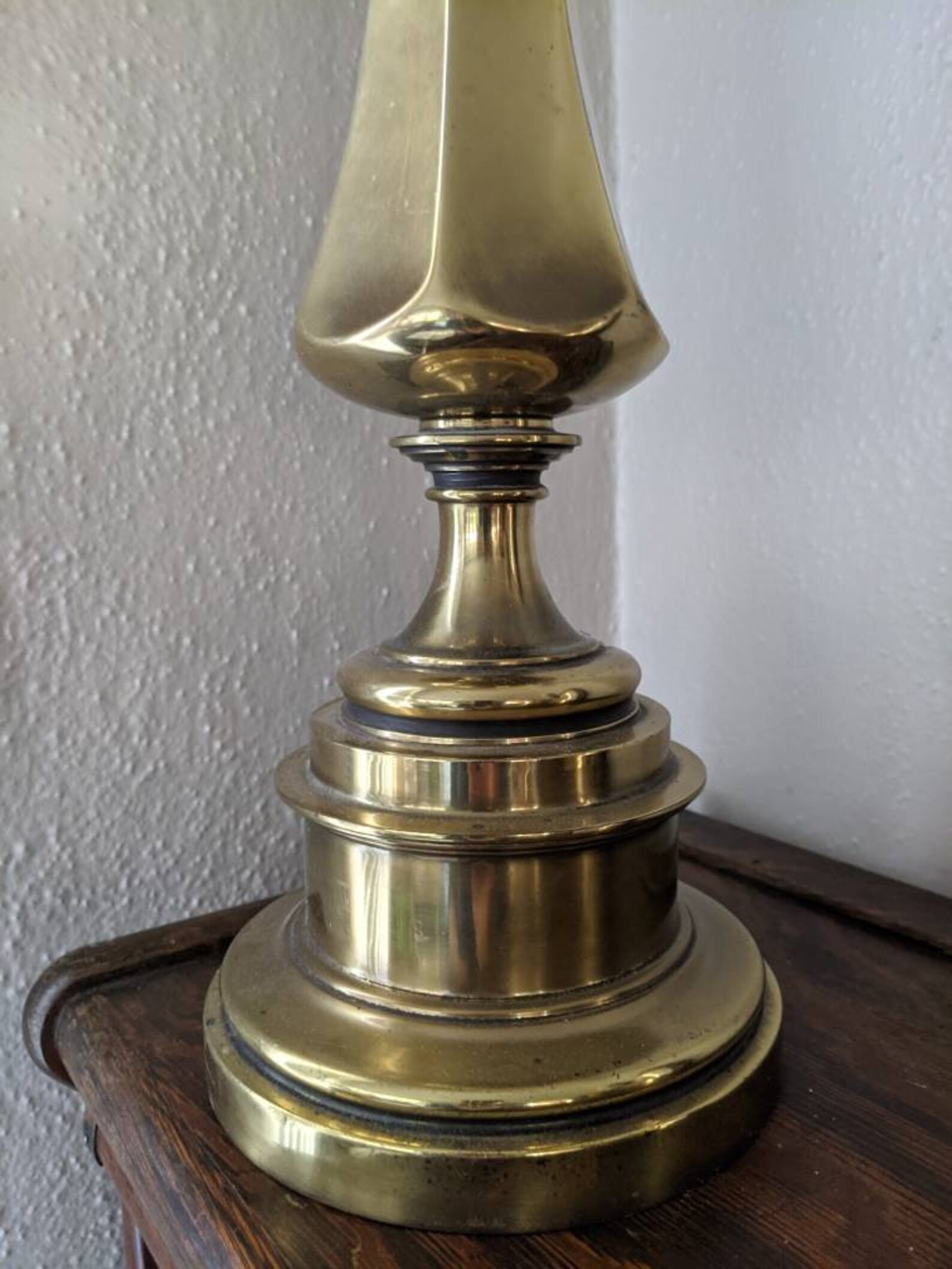 Stiffel Brass Table Lamp Top Switch 36 Tall Etsy