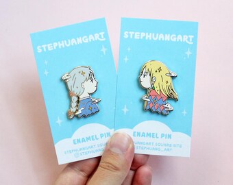 Howl's Moving Castle Enamel Pin - Howl and Sophie, Studio Ghibli Decor