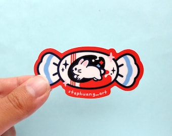 White Rabbit Candy Sticker