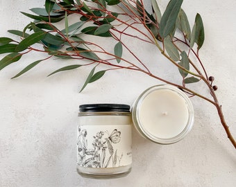 Garden Party Punch Soy Candle: Lemon, Watermelon, and Green Leaves