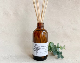 Fresh Yuzu Reed Diffuser | Japanese Citrus | Grapefruit Lemon Bergamot Satsuma Oakmoss | Home Fragrance | Housewarming Gift | Aromatherapy