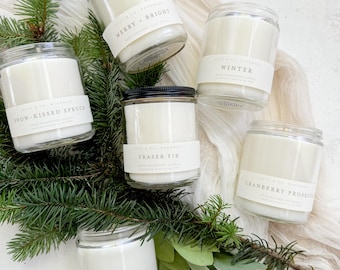 Woods and Earth Soy Candle: Woodsy Forest Scent, Vetiver Oakmoss Sandalwood