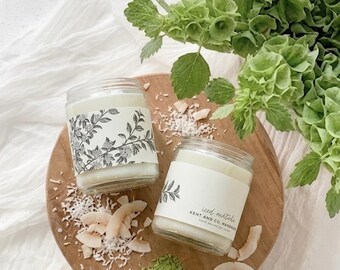 Iced Matcha Soy Candle | Creamy Coconut Bergamot Almond Green Tea