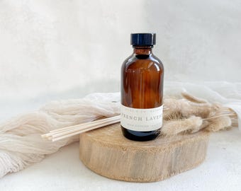 Toasted Vanilla Bean Reed Diffuser | Room Diffuser | Air Freshener | Natural Reeds