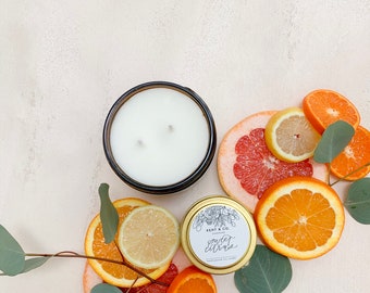 Sweet Citrus Soy Candle: Capri Grapefruit, Lemon & Lime