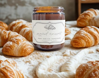 Sugared Croissant Soy Candle: French Bakery Pastry Bread Fragrance