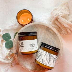 Tobacco Vanilla Soy Candle | Tobacco Leaf Vanille Woods Tonka Bean | Luxury Fragrance Inspired | Natural Soy Wax | Masculine Unisex  |