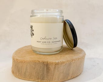 Cashmere Sage Soy Candle: Luxury Perfume Inspired Scent
