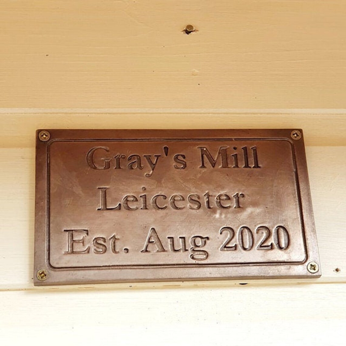 Engraved Bronze & Copper Plaques Personalised Name Plaques Etsy