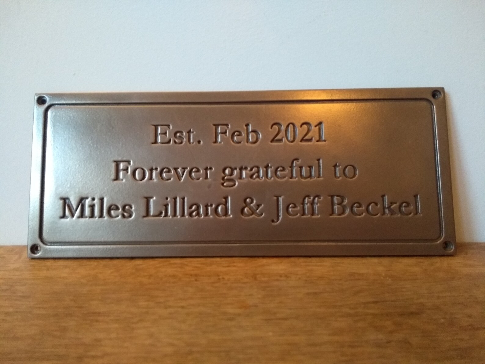 Engraved Bronze & Copper Plaques Personalised Name Plaques Etsy UK