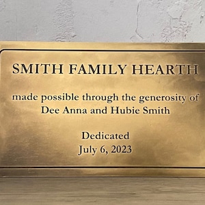 Brass signage, plaques, plates & signs, made to order from thick brass & deeply engraved