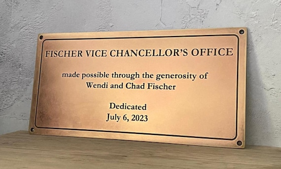 Antiqued Bronze Plaques - Engraved Aged Bronze Signage, Name