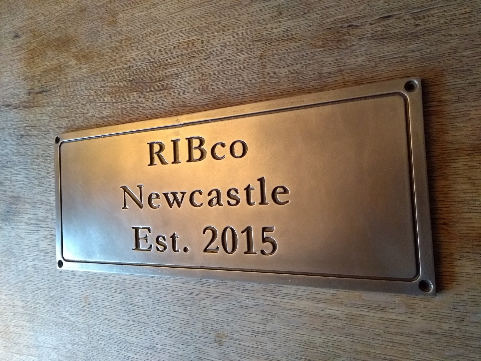 Engraved Bronze Copper & Brass Plaques With Personalised Text Etsy UK
