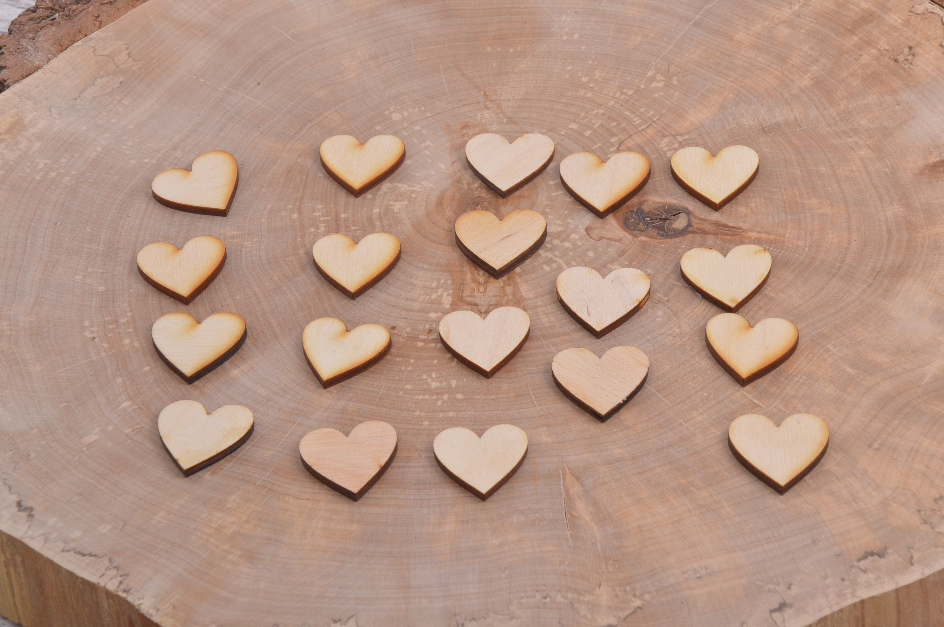 1000 Wooden Hearts. Laser Cut Heart Shape. Crafting Supplies. | Etsy