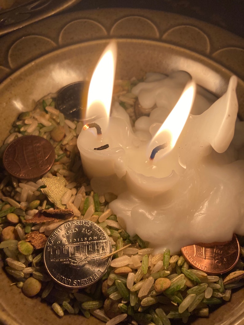 Candle Wax Reading Spell Results Candle Divination Etsy