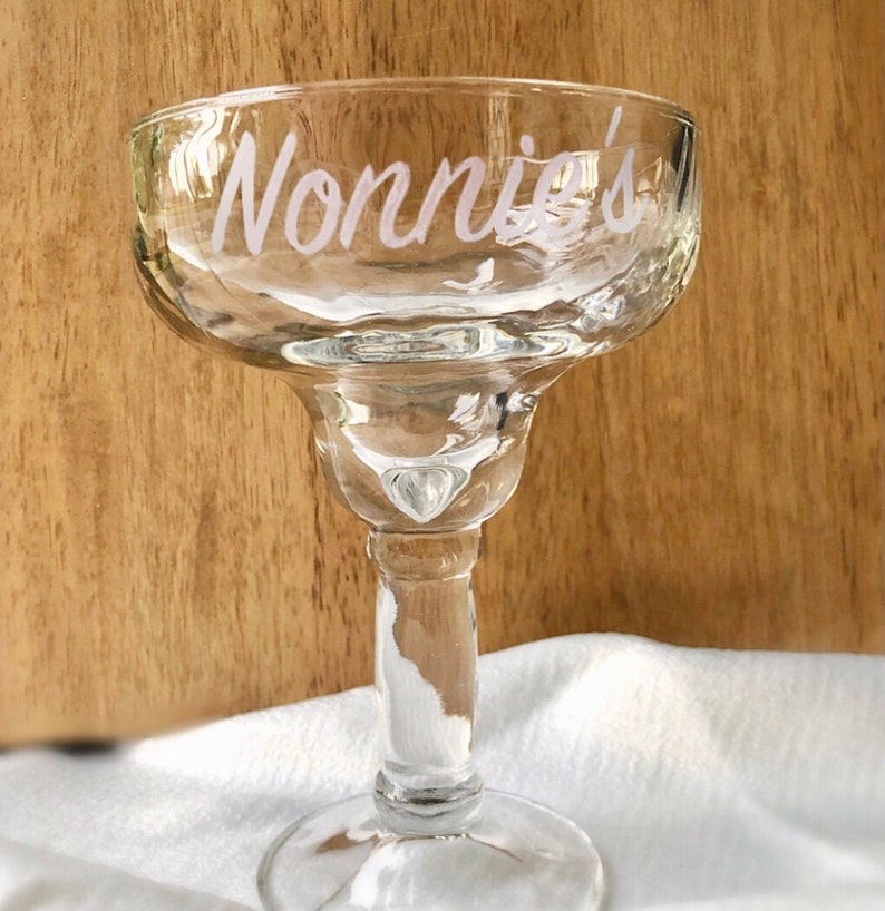 Customizable Etched Margarita Glass Etsy