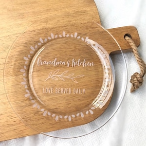 Customizable Etched Plate with Decorative Border