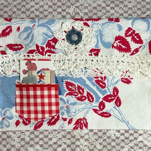 SOUTH Fourth of July Junk Journal Slow Stitch Fabric Book Kit