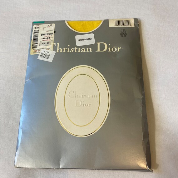 Vintage New Christian Dior Silken Sheer Collant Citron taille 2 4423 Discontinued Etsy France