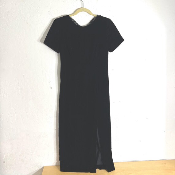 maggy london dresses black CAP SLEEVE DRAPED MAXI DRESS, FLORAL ILLUSION GOWN Maggy London