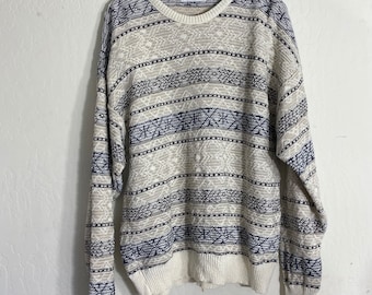 Vintage Jantzen Sweater men’s size XL Knit Crewneck Pullover made in USA