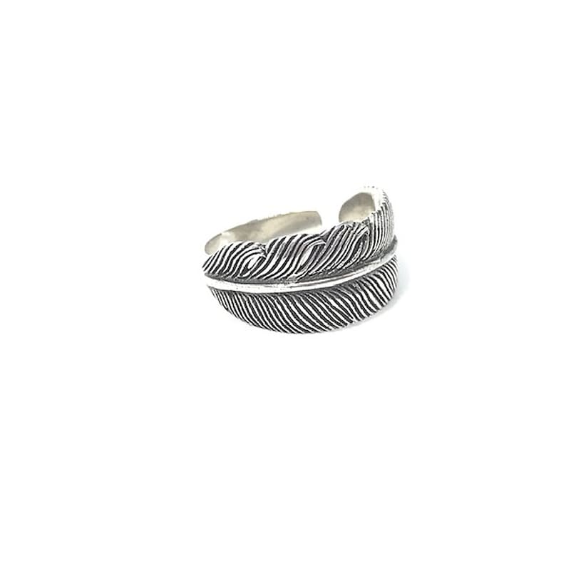 Gypsy Sterling Silver Feather Ring