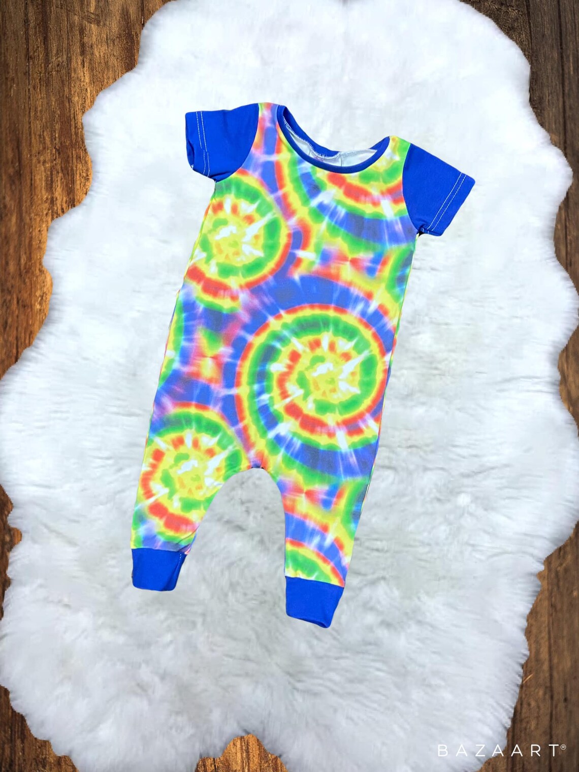 Rainbow Romper Tie Dye Romper Harem Romper Girl Clothes Etsy