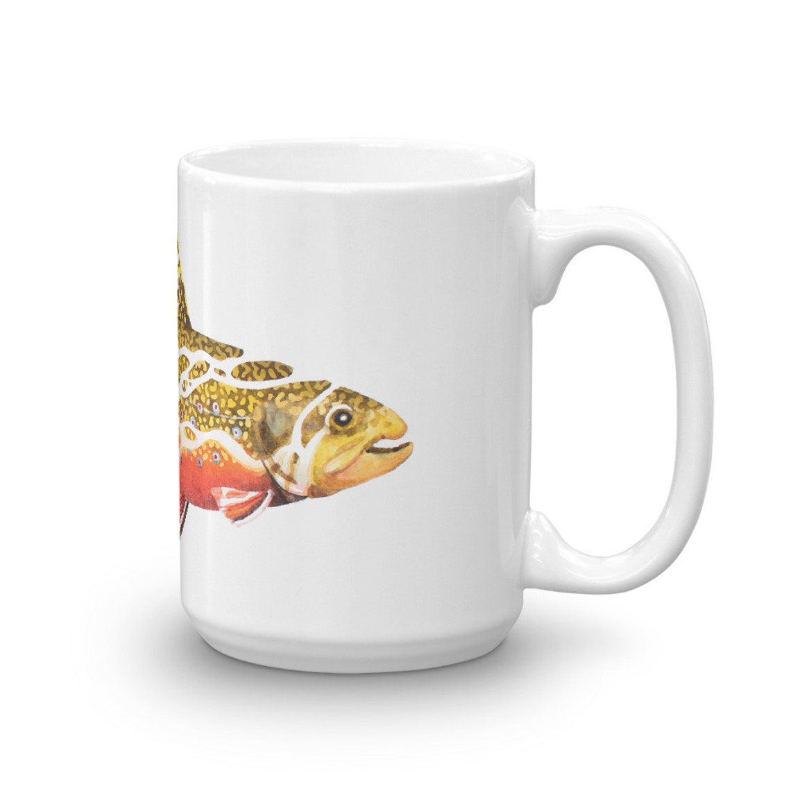 Brook Trout Mug Trout Coffee Mug Fish Coffee Mug Fly Etsy
