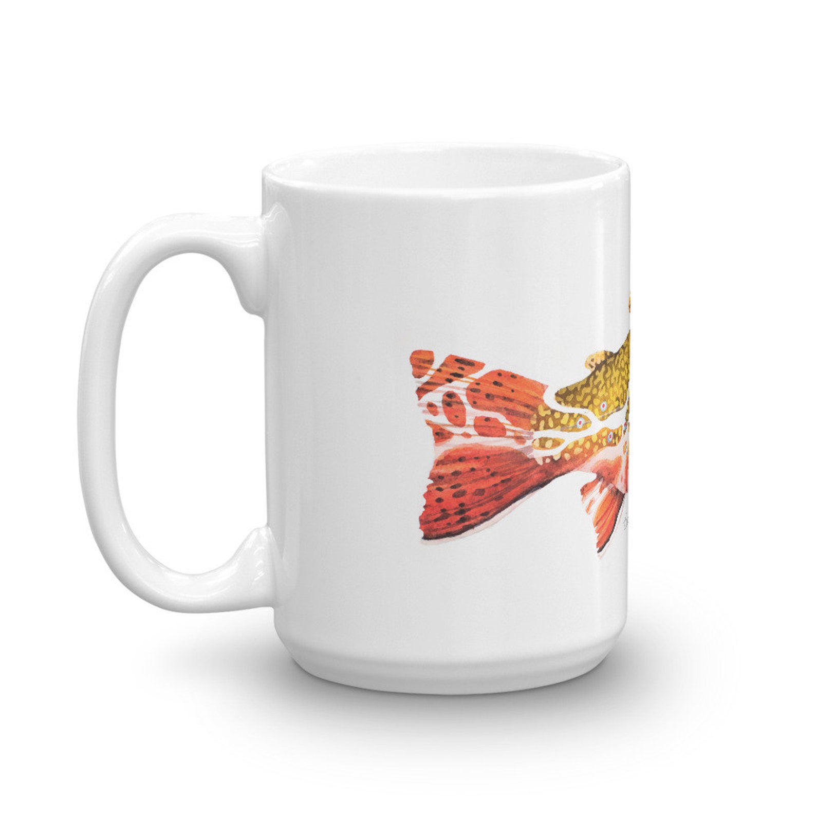 Brook Trout Mug Trout Coffee Mug Fish Coffee Mug Fly Etsy