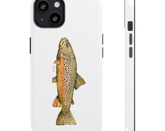 Brown Trout Tough Cases - Fish iPhone Cases, Fish Samsung Cases, Fish Google Pixel Cases, Fly Fishing Gift, Gift for Fishermen