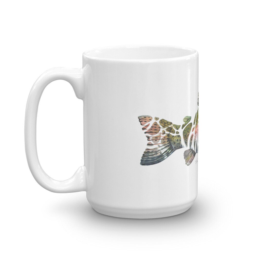 Rainbow Trout Mug, Trout Coffee Mug, Fish Coffee Mug, Fly Fishing Gifts