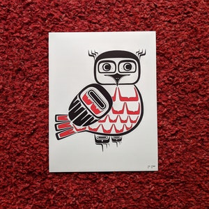 Owl &quot;Tsísk&#39;w&quot; Impresión