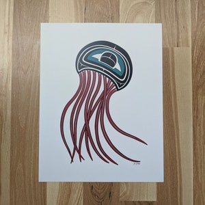 Jellyfish &quot;Taakw aanás&quot; Print
