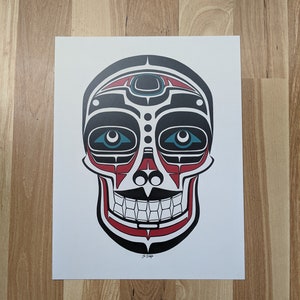 Skull &quot;Du lak&#39;eech&#39;kóoçu&quot; Print